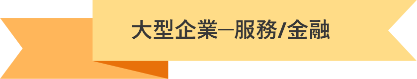 大型企業─服務/金融