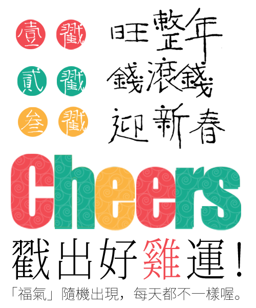 Cheers讓你好運翻倍！